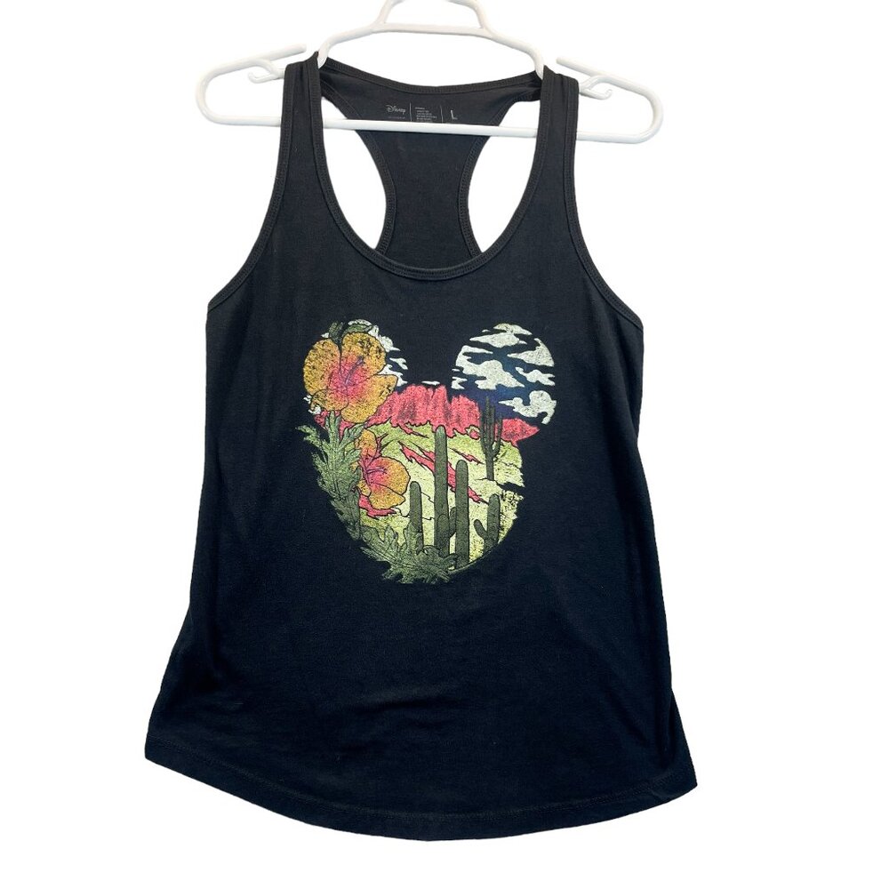Disney Collection by Neff Womens Size L Black Mickey Mouse Desert Tank Top